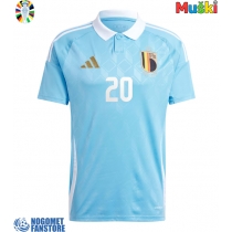 Belgija Lois Openda #20 Gostujuci Dres EP 2024 Kratak Rukav